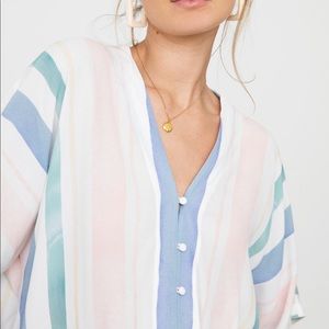 Rails Thea Watercolor Stripe Top (S)